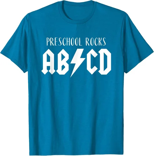 Vista 19 de Preschool Rocks Teacher Back to School ABCD Rock First Day T-Shirt Asphalt Grey