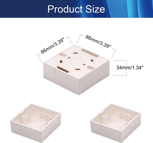 Vista 2 de Jutagoss Caja de cubierta de salida de seguridad para bebés Caja a prueba de salpicaduras Caja de protección de enchufe de interruptor de pared