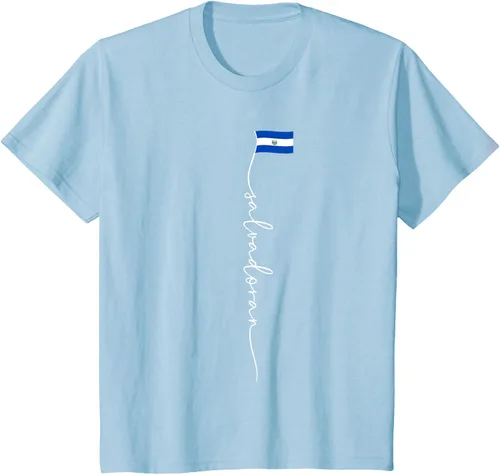 Vista 10 de Camiseta con la bandera salvadoreña de El Salvador