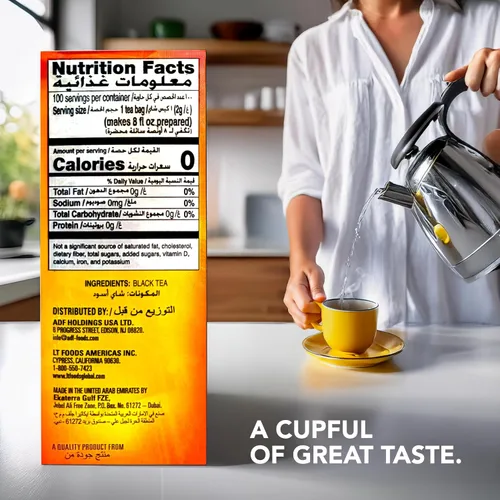 Vista 2 de Lipton Yellow Label International Blend Bolsas de té Lipton Té negro Calidad premium 7.05 oz (paquete de 1)