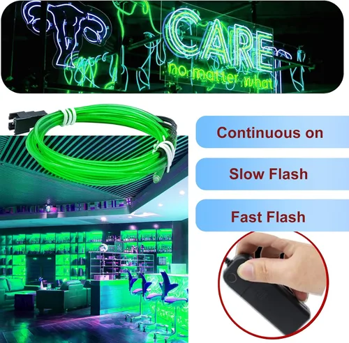 Vista 2 de Ourbest el Wire - Cable de luz multicolor