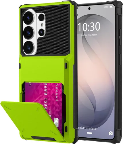 Vista 61 de Funda tipo cartera para Samsung Galaxy S22 con ranura para 2 tarjetas de crédito Funda a prueba de golpes Hybrid Heavy Duty Protection Armor Funda