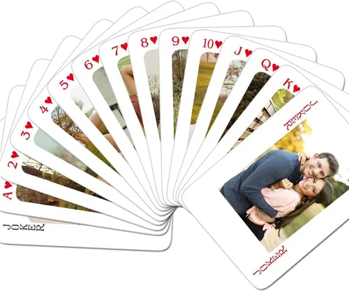 Vista 8 de Cartas de juego personalizadas, cartas estándar personalizadas con imagen de ambos lados, crea tus propias cartas divertidas para fiestas, regalos