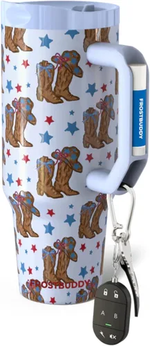 Vista 82 de Frost Buddy Thicc Buddy - Vaso aislado de 16 onzas (amor americano)