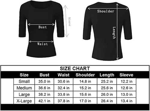 Vista 7 de RightPerson Camiseta básica de media manga con cuello redondo para mujer, elástica, casual, de algodón
