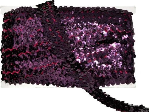Vista 31 de Mandala Crafts - Cinta de lentejuelas elásticas iridiscentes AB de 1 pulgada para coser 10 Yards, Metallic Color, Washable, Stretchy Band, for