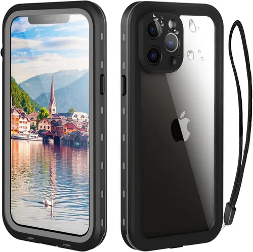 Vista 18 de Funda para iPhone 13 Pro, impermeable y a prueba de golpes, protección completa, IP68, 6.1 pulgadas, color negro