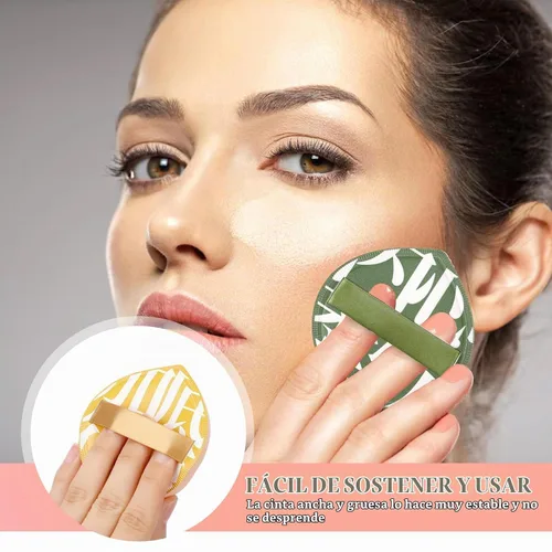 Vista 7 de 4 esponjas de maquillaje coreanas, suave en forma de lágrima, cojín cosmético, esponja de base para corrector, líquido, crema y polvo (tamaño grande)