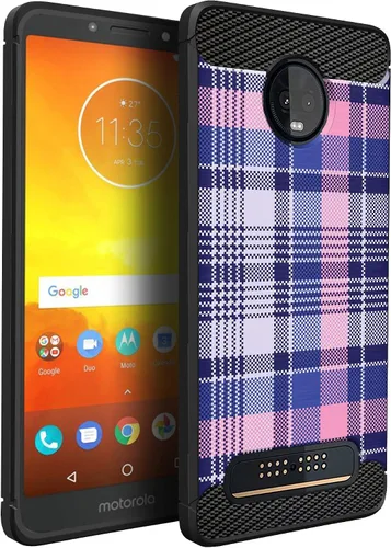Vista 16 de CasesOnDeck Funda compatible con [Motorola Moto Z3 Play Moto Z3] Moto Z3 Design, funda delgada negra flexible y elegante protección contra golpes