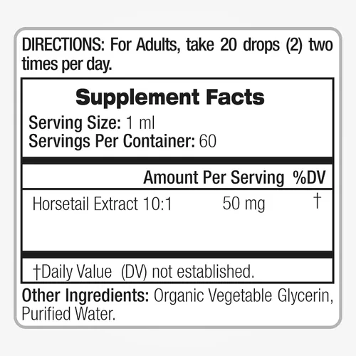 Vista 6 de FITO MEDIC'S Laboratorio - Cola de caballo, extracto de gotas líquidas, vegetariano, sin OMG, sin alcohol, líquido sin gluten, cola de caballo.