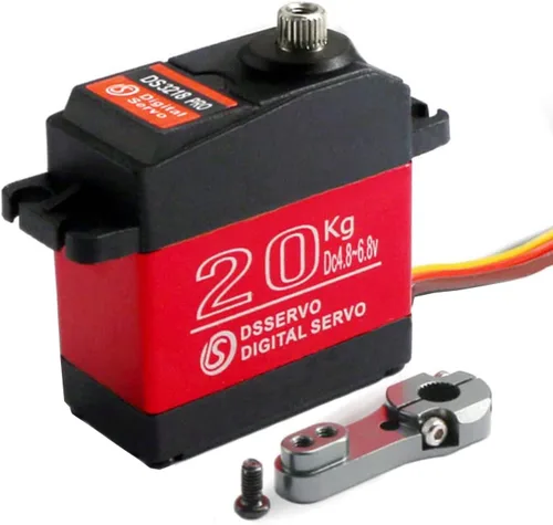 Vista 10 de Servo de 44 lbs 1 x DS3218 Actualizado equipo completo de metal digital, Servo Baja, Servo impermeable, servo para autos (ángulo de control 180)