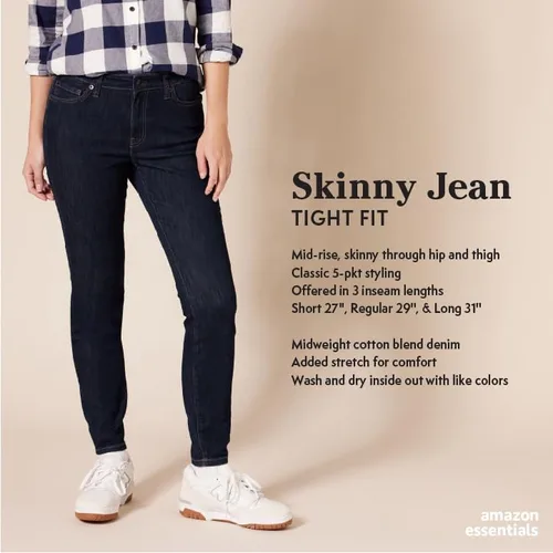 Vista 2 de Tienda Essentials Jeans ajustados para mujer