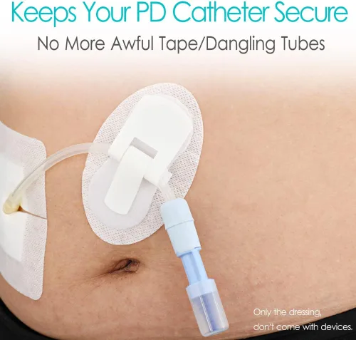 Vista 7 de Dispositivo de Estabilización de Catéter, Soportes para Tubos de Alimentación, Parche de Diálisis PD para Tubo PEG, Tubo J, Tubo G, Accesorios