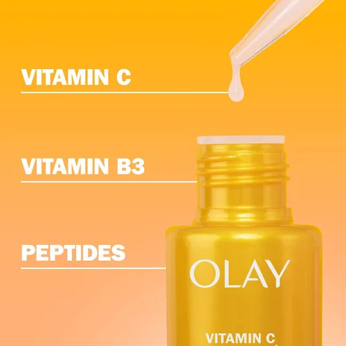 Vista 4 de Olay Suero de vitamina C + péptido 24, 40 mL (1.3 onzas líquidas)