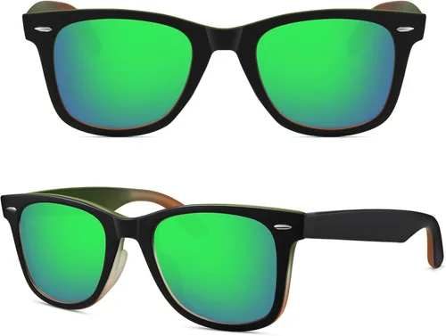 Vista 8 de MEETSUN Polarized Sunglasses for Women Men Classic Retro Square Frame Driving Sun Glasses UV Protection
