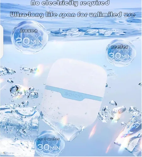 Vista 4 de Rodillo de hielo para cara, rodillo facial de hielo, herramientas de terapia de frío, rodillo de hielo facial frío masajeador para hinchazón ocular