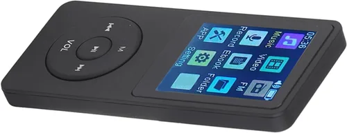 Vista 5 de Reproductor MP4 portátil 1.8 I LCD reproductor de música multimedia con accesorios Reproductor de música digital negro ultrafino para S Port Sm