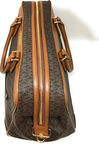 Vista 3 de Michael Kors Signature - Bolsa de viaje de PVC color marrón