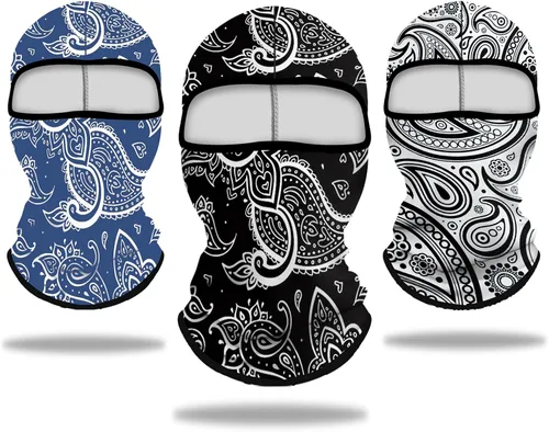 Vista 15 de Pasamontañas Máscara Estampado 3D Máscara de Cara Completa Polaina de Cuello Refrescante Protección Solar Cubierta Facial Máscara Resistente al