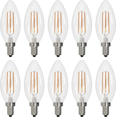 Vista 9 de Bulbrite 776626 - Bombilla LED de punta roma LED5B11/27K/FIL/E12/3