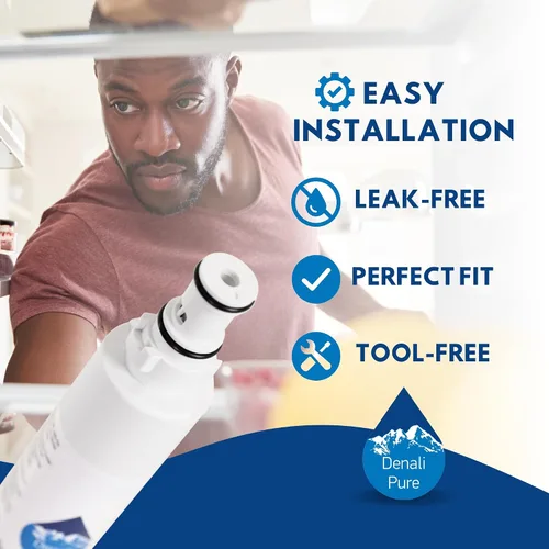 Vista 6 de Paquete de 3 filtros de agua de repuesto para refrigerador Whirlpool GR2FHTXTQ00 - Compatible con cartucho de filtro de agua para refrigerador