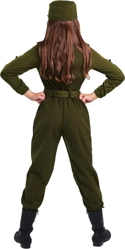 Vista 4 de Army Flightsuit Costume for Girls