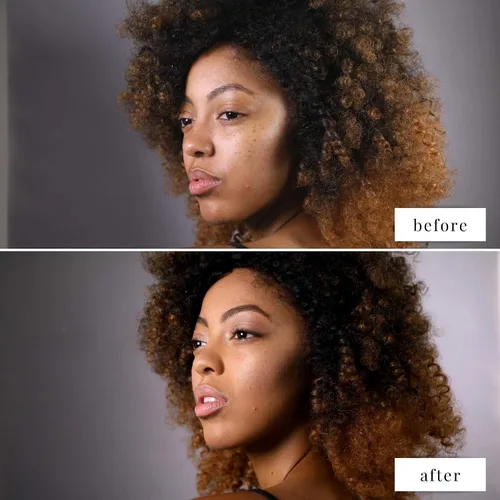 Vista 4 de Elizabeth Mott Show Me Your Glow - Iluminador en polvo 2 en 1 y sombra de ojos brillante, maquillaje natural con brillo facial, libre de crueldad