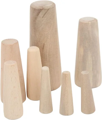 Vista 4 de Enchufe de madera cónico de emergencia con casco, 10 tapones cónicos para evitar el drenaje de barco, kit de tapones de drenaje para barcos, yates