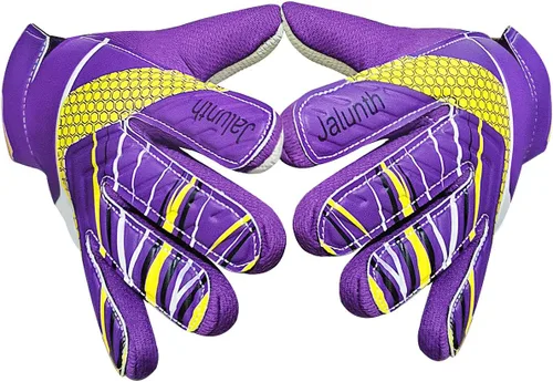 Vista 15 de Jalunth Guantes de Portero de Fútbol para Niños y Jóvenes, Guantes de Guardameta Jugador de Campo para Niños y Niñas, Palma de Látex Antideslizante