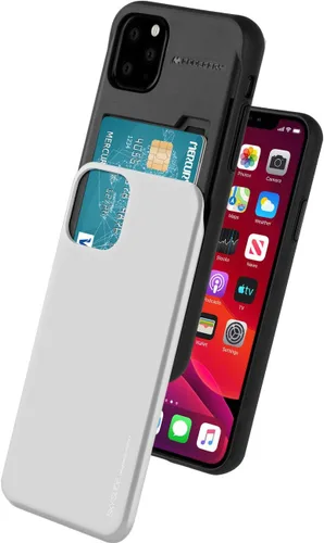 Vista 9 de GOOSPERY Sky Slide - Funda para Apple iPhone 11 Pro (5.8 pulgadas), doble capa con tarjetero y cartera, color dorado