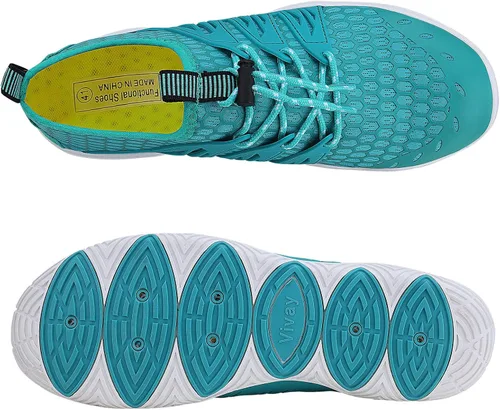 Vista 2 de MAYZERO Zapatos de agua para hombres y mujeres, zapatos de surf, playa, piscina, zapatos de punta ancha, senderismo, zapatos de agua, zapatillas