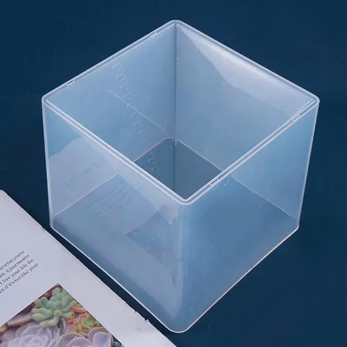 Vista 5 de Moldes de pirámide de silicona transparente supergrandes, 3 piezas, interior de 4.7 a 7.5 pulgadas, moldes de resina de silicona para orgonita