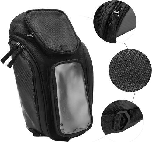 Vista 4 de Aramox Bolsa universal para motocicleta, mochila decorativa, impermeable, tela Oxford para montar, Popular