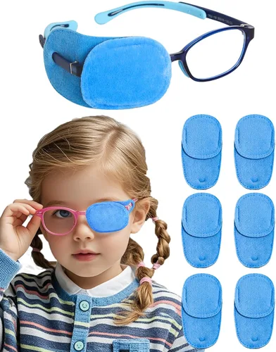 Vista 7 de Parches para ojos para adultos y niños, parche para ojos para lentes para tratar ojos perezosos, ambliopía, estrabismo para ojos izquierdos
