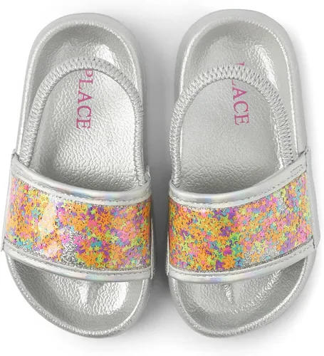 Vista 2 de The Children's Place Girl's and Toddler Slides with Backstrap Sandal