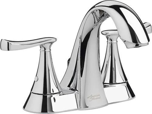 Vista 7 de American Standard 7413201.295 Chatfield - Grifo de baño con 2 manijas y centro de 4 pulgadas, 1.2 GPM, níquel cepillado