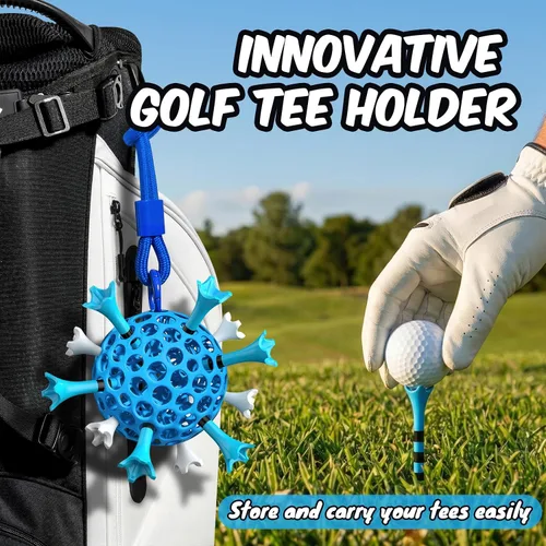 Vista 3 de 60/100 Pack Plastic Golf Tees (2-3/4"or 3-1/4"), Enhanced Durability & Stability, Designed to Reduce Friction and Side Spin