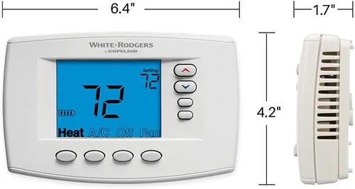 Vista 4 de White-Rodgers Serie 90 azul, termostato programable, 1F95EZ-0671