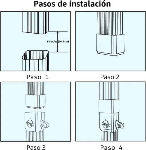Vista 6 de Desviador de bajante, desviador de agua de lluvia se adapta a bajantes de gran tamaño de 3 x 4 pulgadas y bajante de 2 x 3 pulgadas, sistema