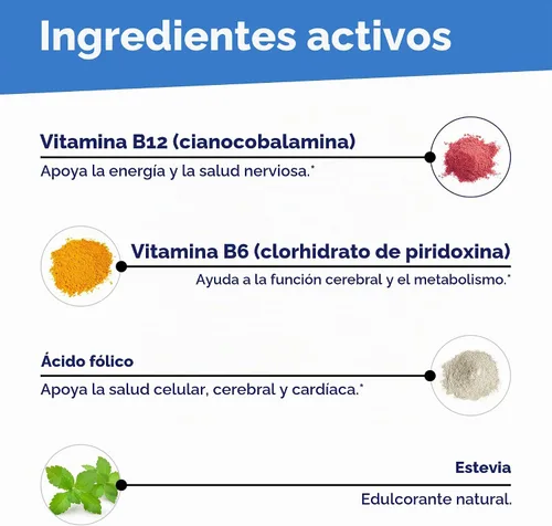 Vista 7 de Superior Source Tableta multivitamínica de ácido fólico B12/B6, 1000 mcg/2 mg/800 mcg, 60 unidades Fórmula sublingual con cianocobalamina B-12