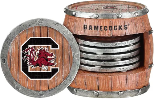 Vista 20 de FOCO NCAA College Team Logo 5-Pack Barril Bebida Bebida Coaster Set
