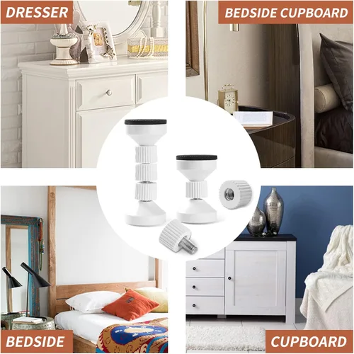 Vista 5 de dadop Marco de cama ajustable roscado, herramienta antivibraciones para cama, topes de cabecero, cabeceros de noche que evitan que se aflojen