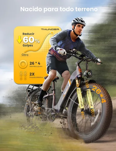 Vista 6 de Jasion Thunder/PRO/ST Electric Bike,2000W/1800W Peak Ebikes for Adults,26''Fat Tire Best Ebike for Men,90/80 Miles with 1040Wh/864Wh