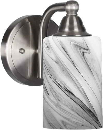 Vista 18 de Toltec Lighting Paramount - Aplique de pared de 1 luz, lámpara de pared para interiores, regulable, compatible con LED de base media, acabado