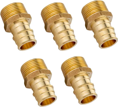 Vista 6 de 5 piezas EFIELD Pex-A Poly PPSU Expansión Adaptador 1" X1" Macho NPT Para tubería Pex A, ASTM F1960-PPSU1960060 (5)