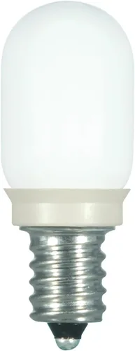 Vista 2 de Satco S9176 LED T6 Frost 2700K Bombilla base de candelabro, 0.8W