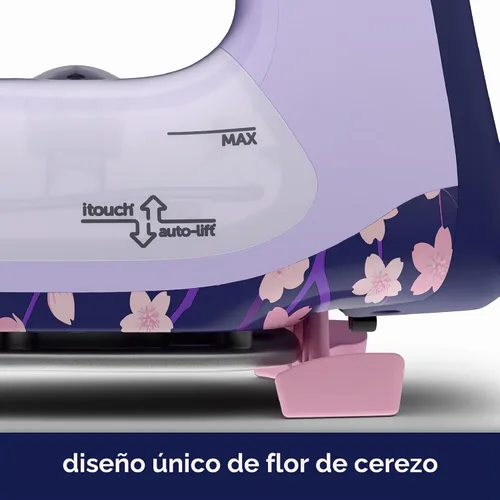 Vista 3 de Yaya Han x oliso TG1600 ProPlus Plancha de vapor de elevación automática - Cosplay y disfraces - Planchado de ropa - 1800 W, flor de cerezo