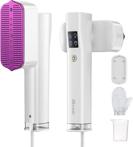 Vista 11 de Vaporizador para Ropa, Sundu Vaporizador Portátil 2 en 1 para Viaje y Plancha, Calentamiento Rápido de 15s, Tanque de Agua de 100ml (3.38 fl oz)