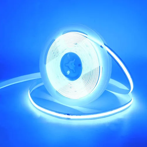 Vista 7 de COB - Tira de luces LED, 1.6 ft/1.6 pies, flexible, flexible, flexible, flexible, tira de luces LED COB DC 5V 320 LEDs/m, blanco cálido, 3000 K