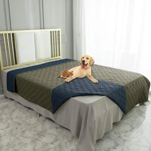 Vista 85 de Ameritex Manta Impermeable Reversible Cubierta para Cama de Perro Manta para Mascotas para Muebles Cama Sofá Sillón